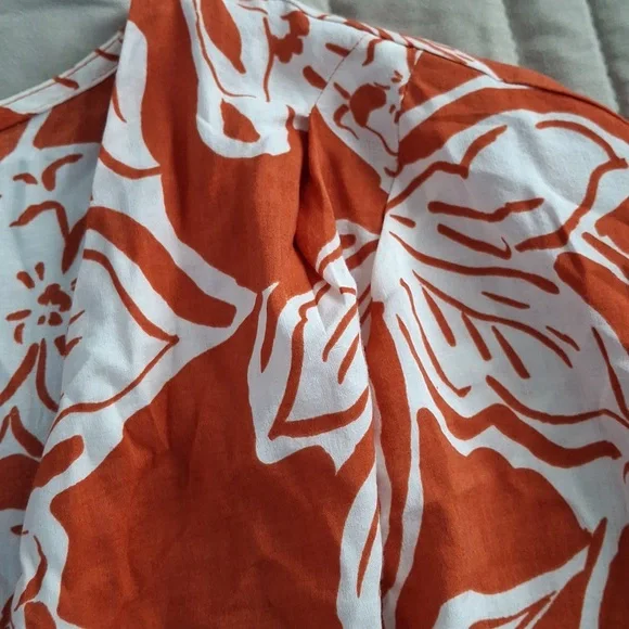 a.n.a Womens V Neck Short Sleeve Wrap Shirt - Picture 8 of 12